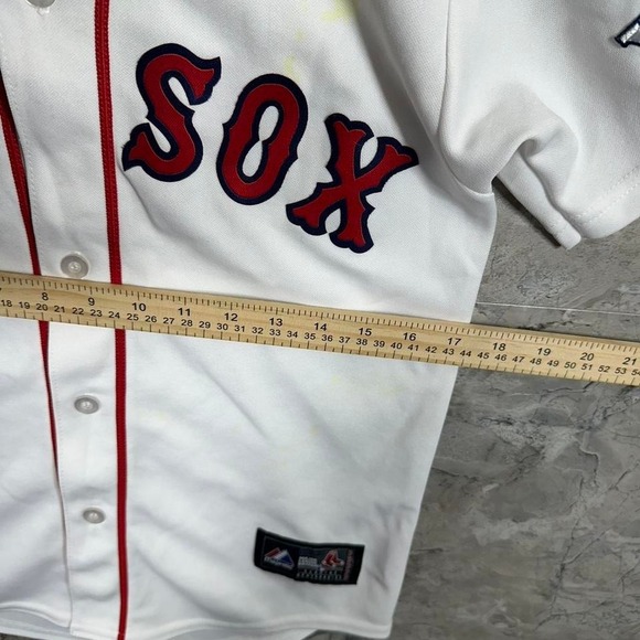 Boston Red Sox 2013 World Series Fall Classic white baseball jersey Men's Size M - Picture 7 of 8
